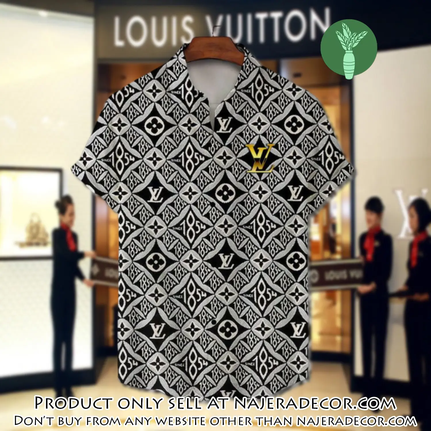 Lv louis vuitton luxury hawaiian shirt & short set lhs1199 njr2250982